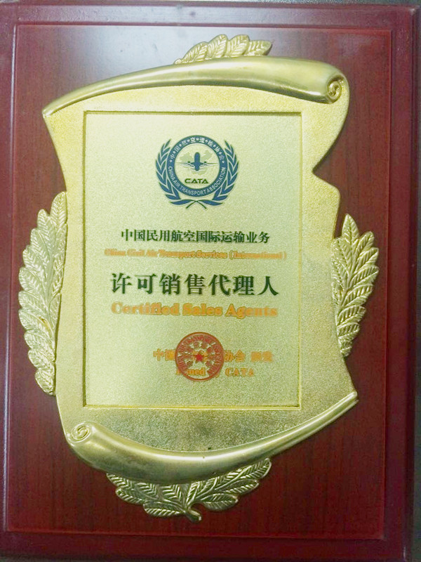 航空國際運輸許可銷售代理人